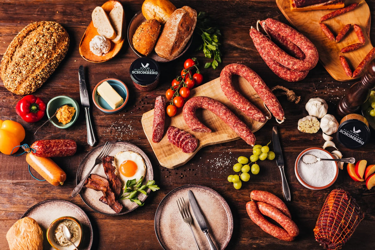 Runde Ahle Wurst – Ahle Wurst aus Strohschwein am Stück im Naturdarm
