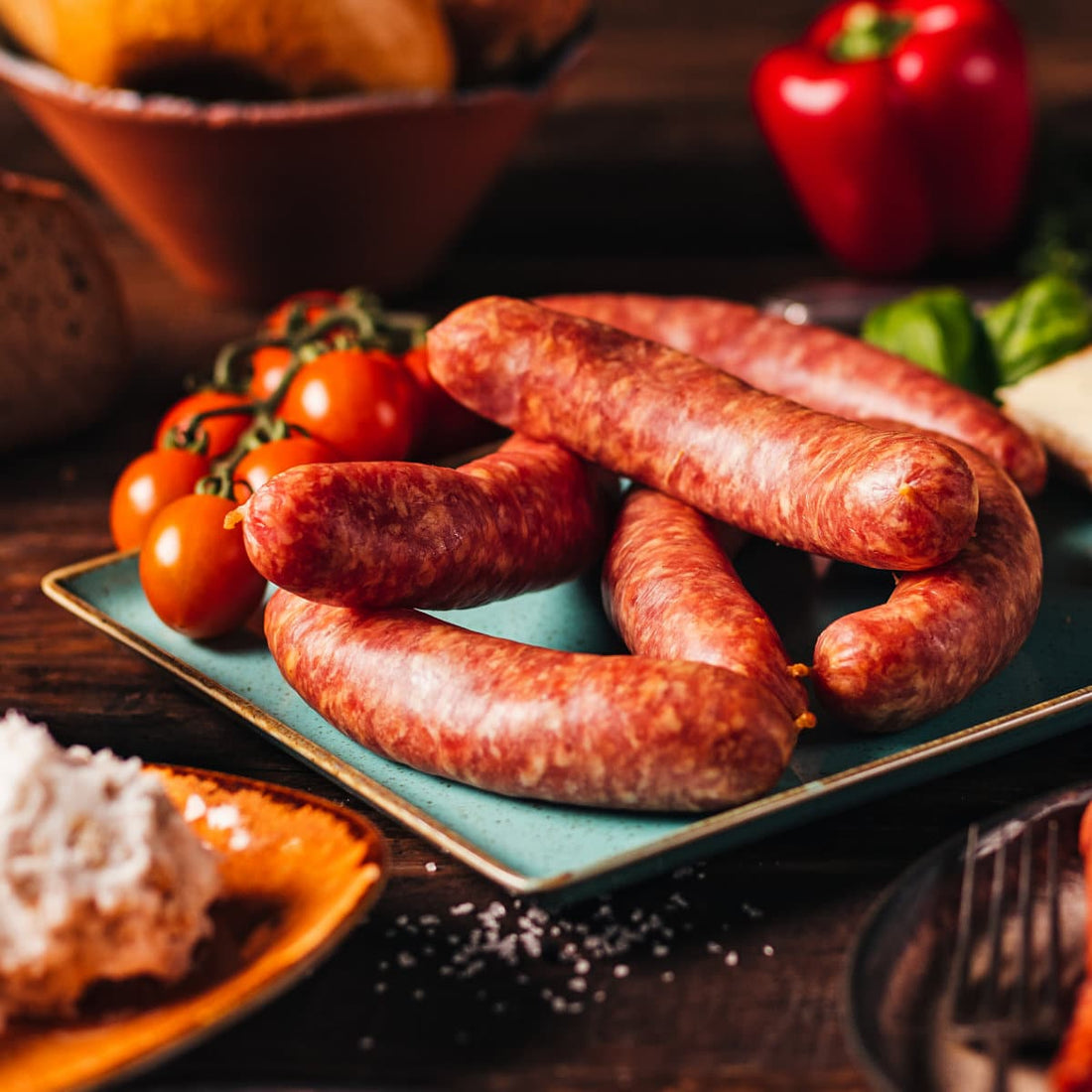 Polnische Wurst – Original aus Nordhessen, Rohwurst aus Metzgerhand