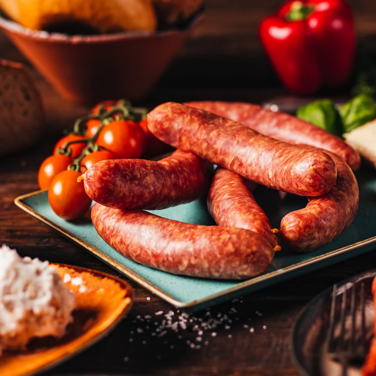 Polnische Wurst – Original aus Nordhessen, Rohwurst aus Metzgerhand