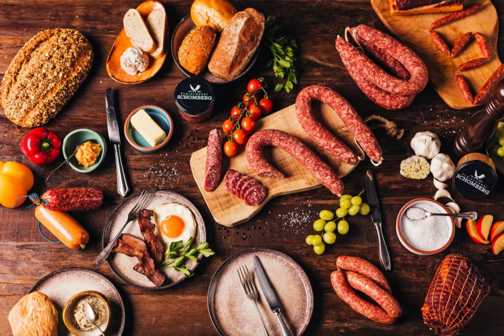 Ahle Wurscht Runde Bild Brotzeit