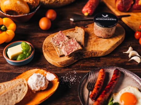 Fleischerei Schomberg – Wurstspezialität, Detailaufnahme