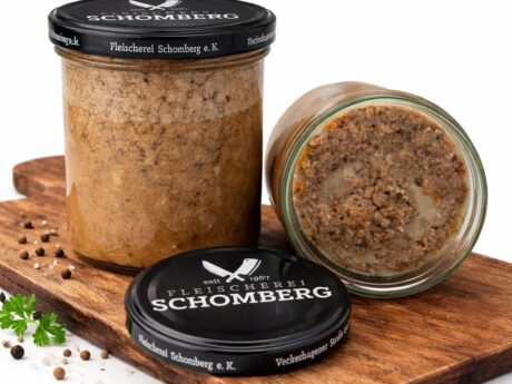 Weckewerk im Glas der Fleischerei Schomberg